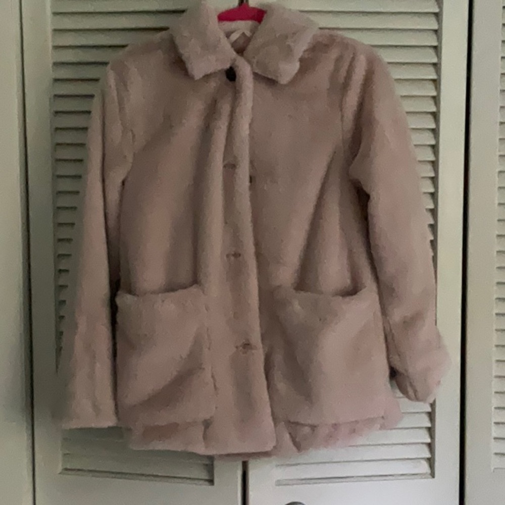 Soft Pink fur CUDDL DUDS JACKET NEW XS